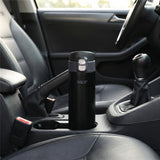 NILS Thermobecher 500 ml Edelstahl schwarz auslaufsicher für Camping Reisen Alltag