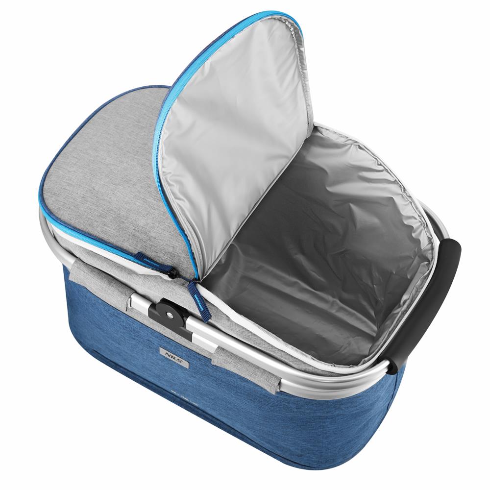 NILS Kühltasche 35L in Blau - große Thermotasche für Picknick, Camping & Einkauf