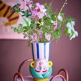 Bloomingville Miss Jody Vase Bunt Steingut Deko-Vase 22,5cm