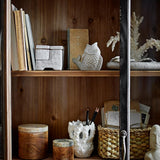 Bloomingville Hiro Kerzenhalter grau Steingut Fischdesign