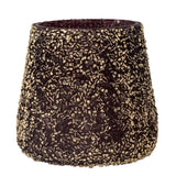 Bloomingville Filiz Teelichthalter – Gold, aus recyceltem Glas mit Mosaikfinish