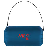NILS CAMP Schlafsack Blau-Rot - leichter Sommerschlafsack für Camping, Trekking & Outdoor