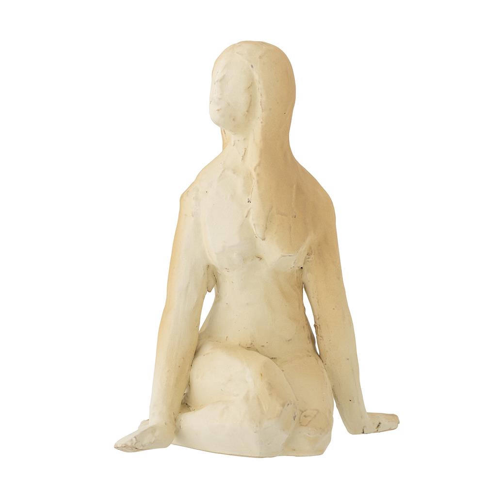 Bloomingville Ishtar Deko aus Steingut in Natur – moderne Skulptur für Wohnzimmer und Regal