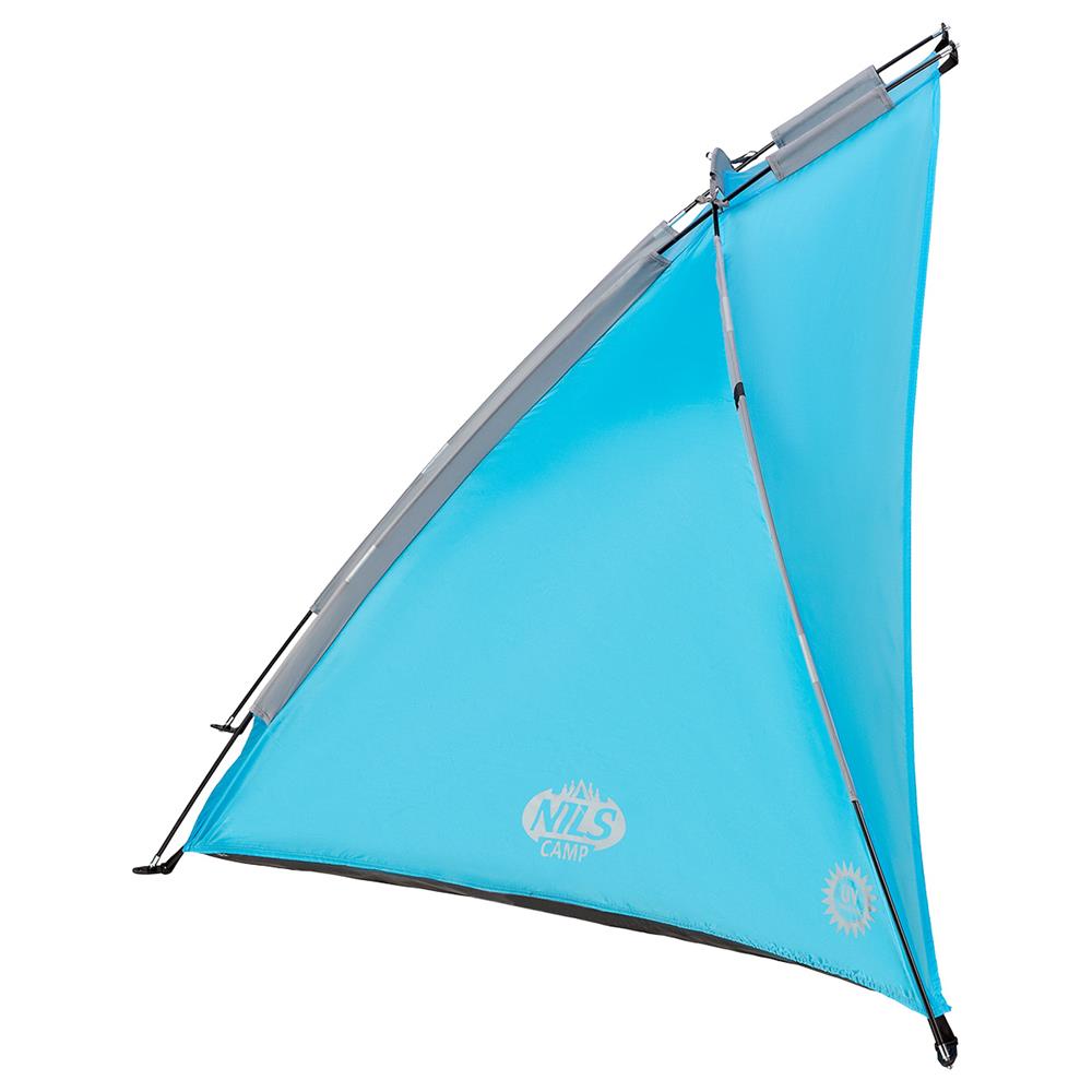 NILS Strandzelt in blau Pop-Up für Strand Camping und Outdoor UV Schutz kompakt