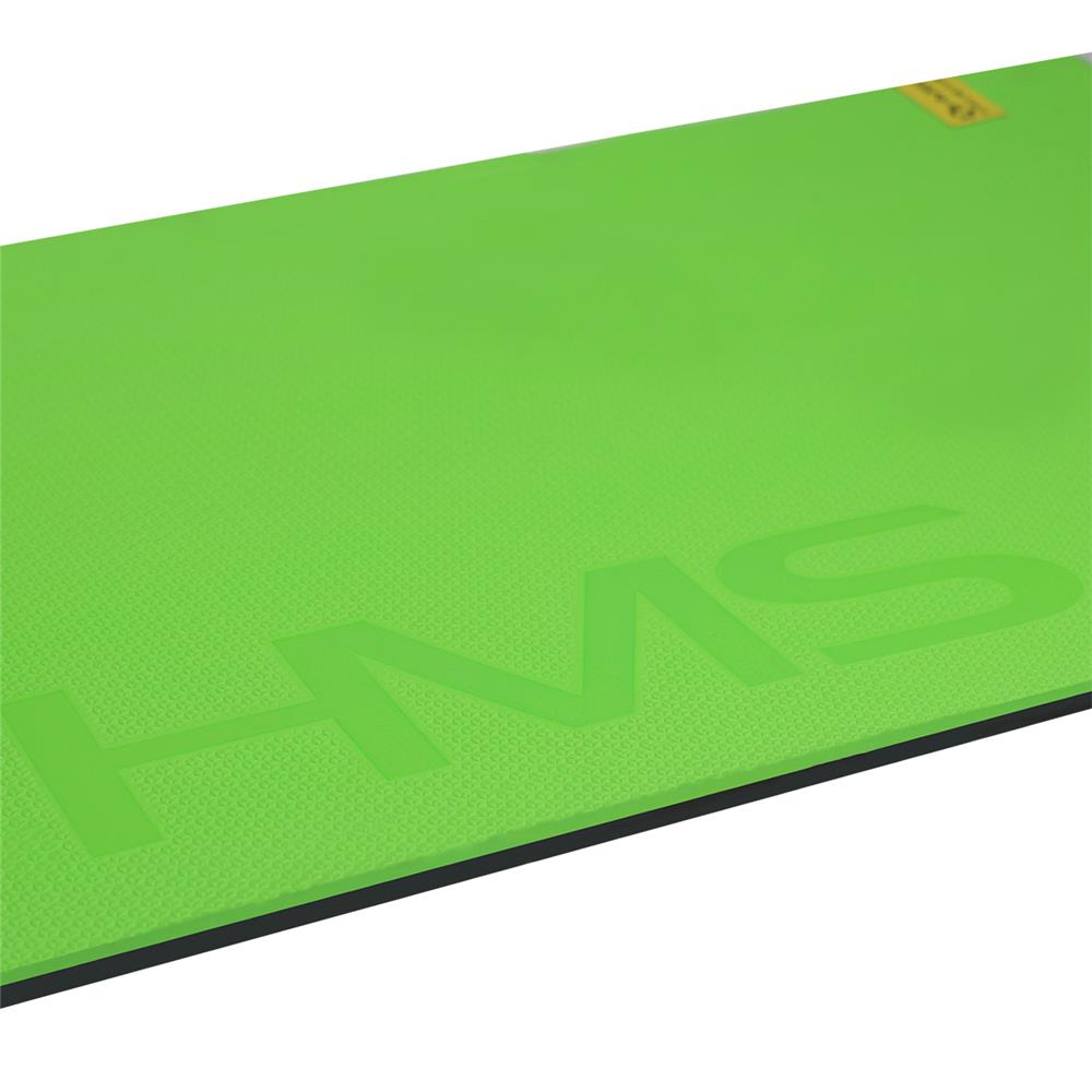Fitnessmatte 110x55 cm 15 mm Grün/Schwarz | HMS Premium MFK01