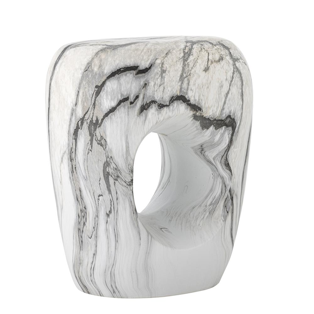 Bloomingville Bard Beistelltisch natur - Steingut Tisch skulptural modern für Wohnzimmer & Deko