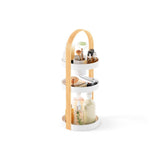 Umbra Bellwood 3-stufiger Kosmetik/Makeup Organizer in Weiß/Natur