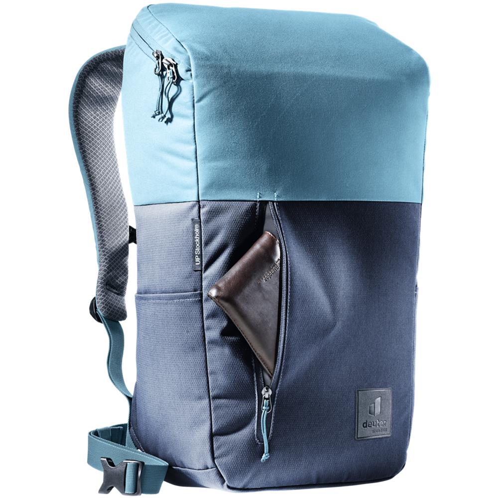 deuter UP Stockholm, Lifestyle-Rucksack, ink-atlantic (blau), 22L, mit Flaschenhalter und Tabletfach