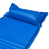 NILS CAMP selbstaufblasende Campingmatte 190 cm in blau mit Kissen Isomatte Outdoor Festival