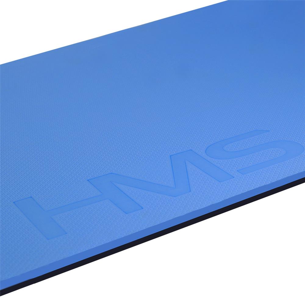 HMS Premium MFK03 Fitnessmatte 180x60 cm 15 mm Blau/Schwarz