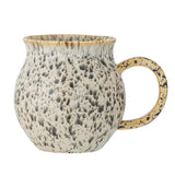 Bloomingville Alicia Teetasse aus Steingut mit integriertem Teefilter, grau, 460 ml