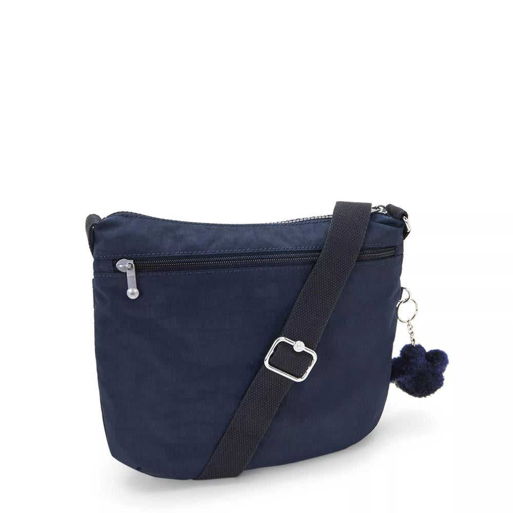 Kipling ARTO, Schultertasche, Blue Bleu 2 (blau), leichte Umhängetasche mit Fächern