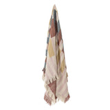 Bloomingville Lane Decke 160x130 cm – Baumwolle mit grafischem Muster & Fransen