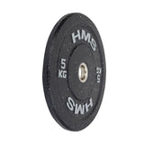 Hantelscheibe 5 kg Gummiert 50 mm Bumper Plate | HMS HTBR05