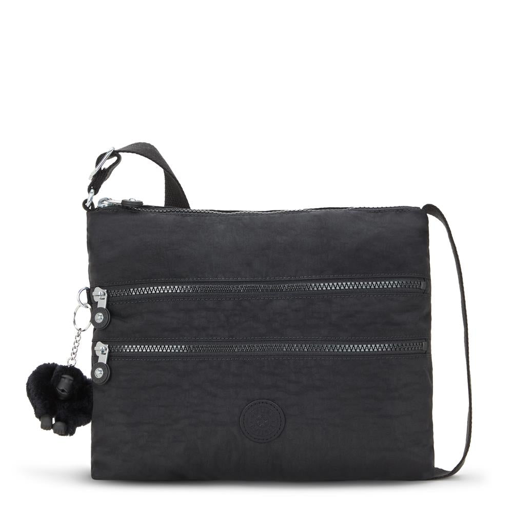 Kipling ALVAR, Mittelgroße Umhängetasche, Black Noir (schwarz), 5L, Schultertasche