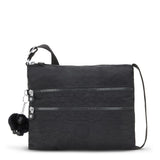 Kipling ALVAR, Mittelgroße Umhängetasche, Black Noir (schwarz), 5L, Schultertasche