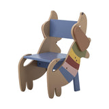 Bloomingville MINI Charlie Stuhl bunt - Kinderstuhl Hund Design Holz Stuhl Kinderzimmer Sitzmöbel
