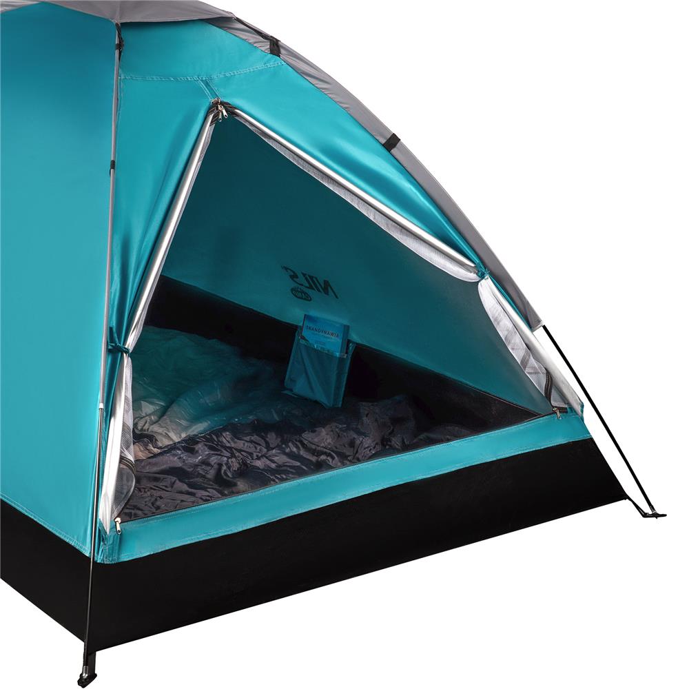 NILS CAMP Zelt für 2 Personen in Blau - kompaktes Campingzelt für Outdoor, Trekking, Festival & Reisen