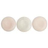 Bloomingville Cécile Teller, 3er Set, Bunt, 25cm, Steingut, dänisches Design