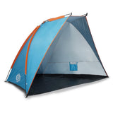 NILS CAMP Strandzelt XXL blau für Strand Camping und Garten UV Schutz großes Familienzelt