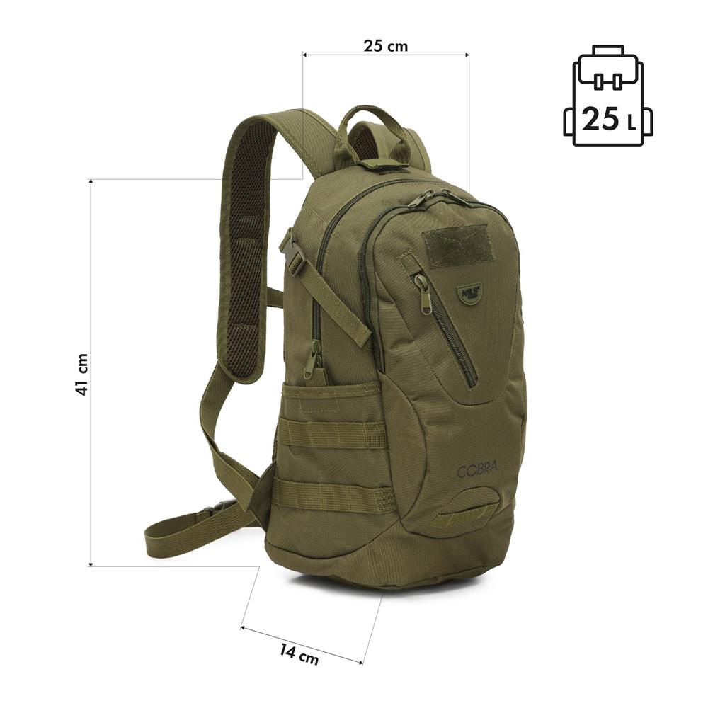 NILS Rucksack 25L Cobra für Alltag Outdoor Reisen kompakt leicht taktisch
