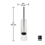 Umbra Touch Toilettenbürstenhalter, WC-Garnitur, WC-Bürste mit Halter, in Weiß