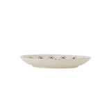 Bloomingville Jolly Weihnachtsteller, Rot, Steingut 16 cm mit Weihnachtsmotiv