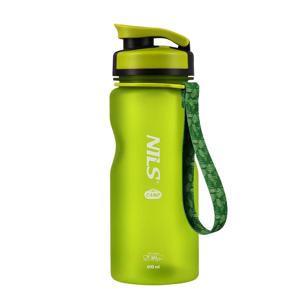 NILS CAMP Trinkflasche Tritan 600 ml grün für Camping Outdoor Sport Reisen