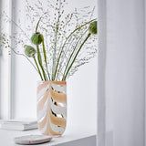 Bloomingville Taven Vase aus Glas in Orange – dekorative Vase für Wohnzimmer