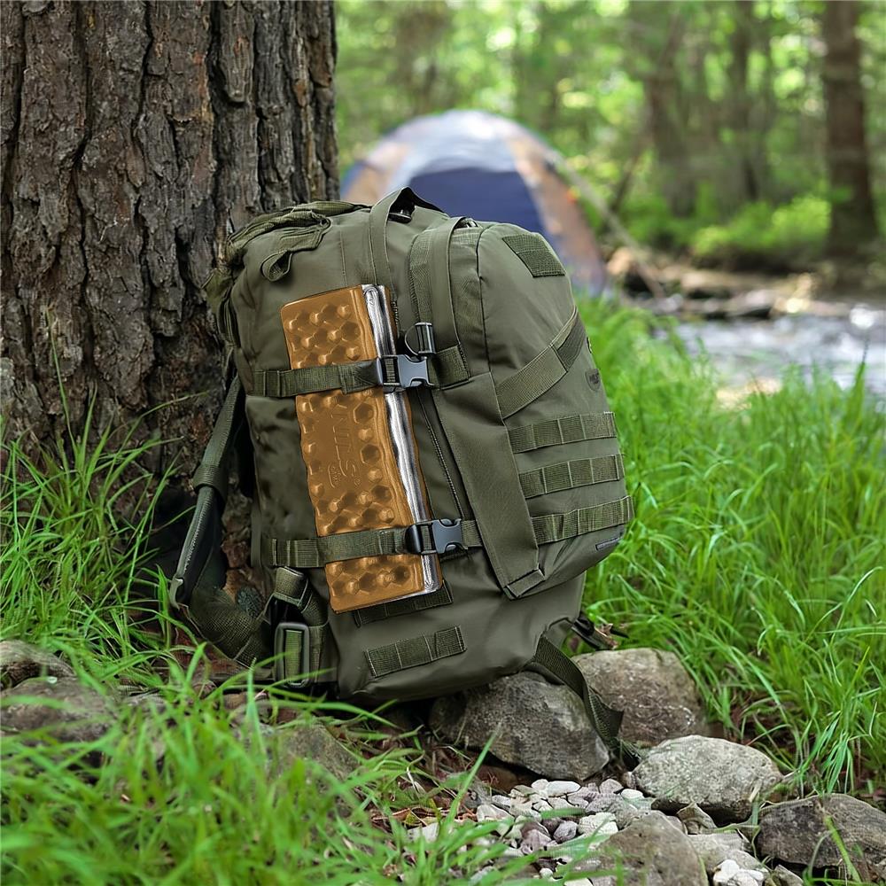 NILS CAMP Sitzmatte braun faltbar mit Isolierung für Camping Trekking Outdoor
