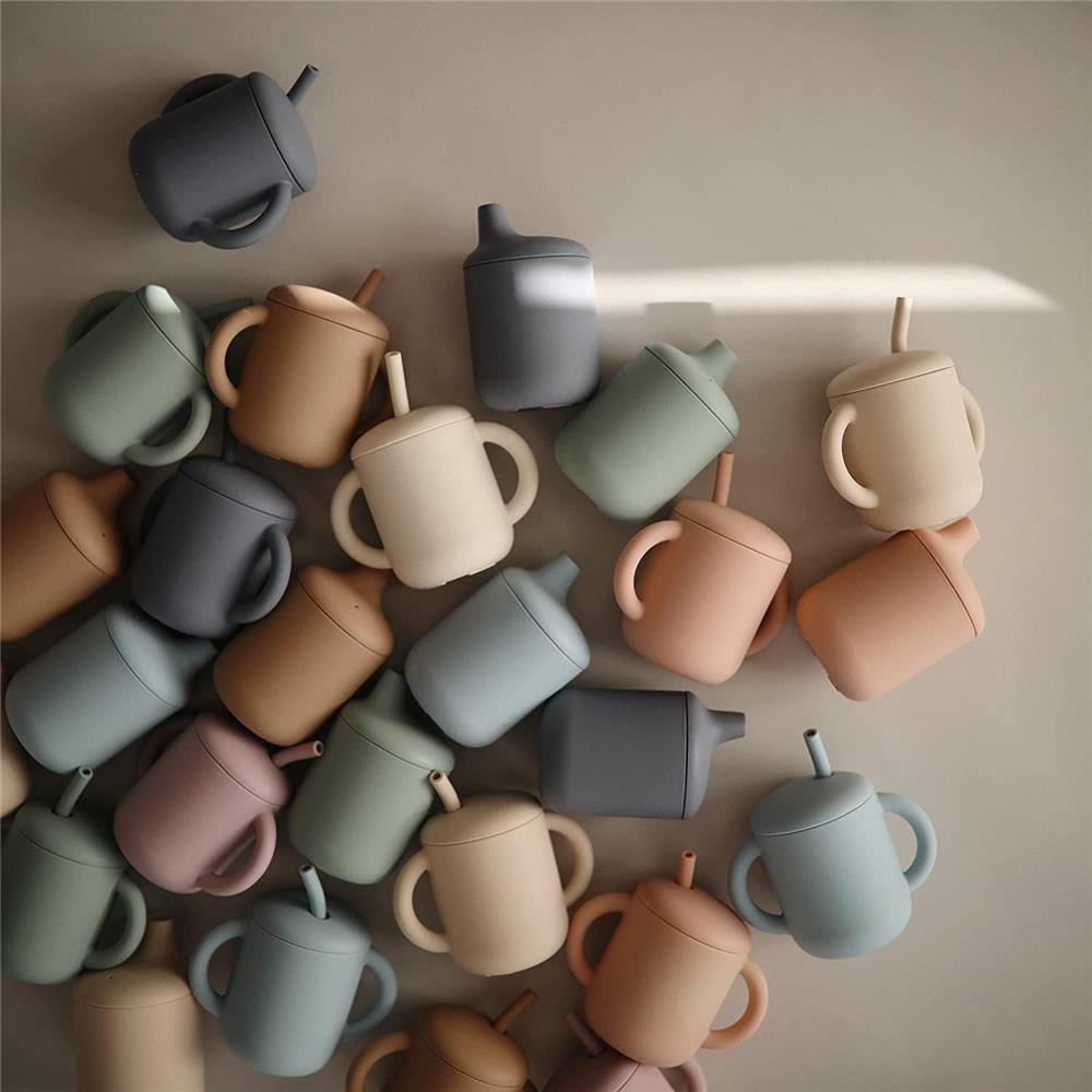 Mushie Silikon-Trinklernbecher, Tradewinds, BPA-frei