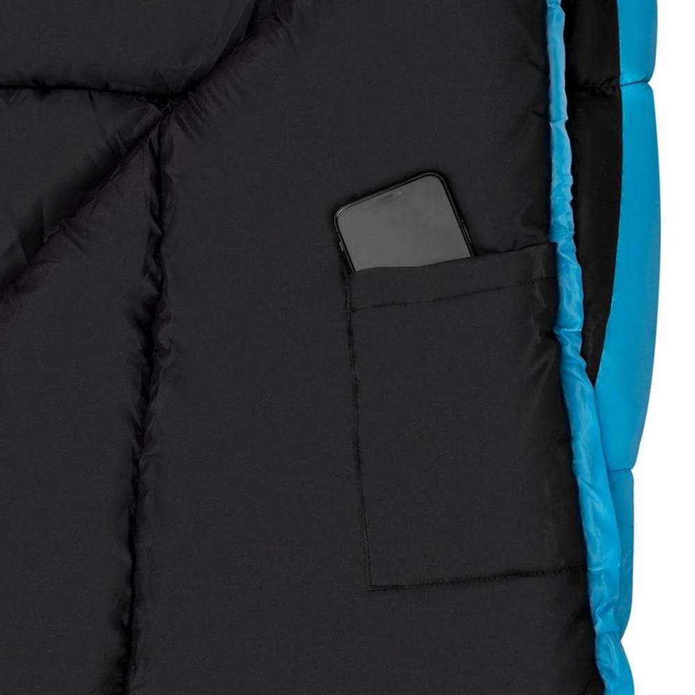 NILS CAMP Schlafsack Schwarz-Blau - Mumienschlafsack für Camping, Trekking & Outdoor