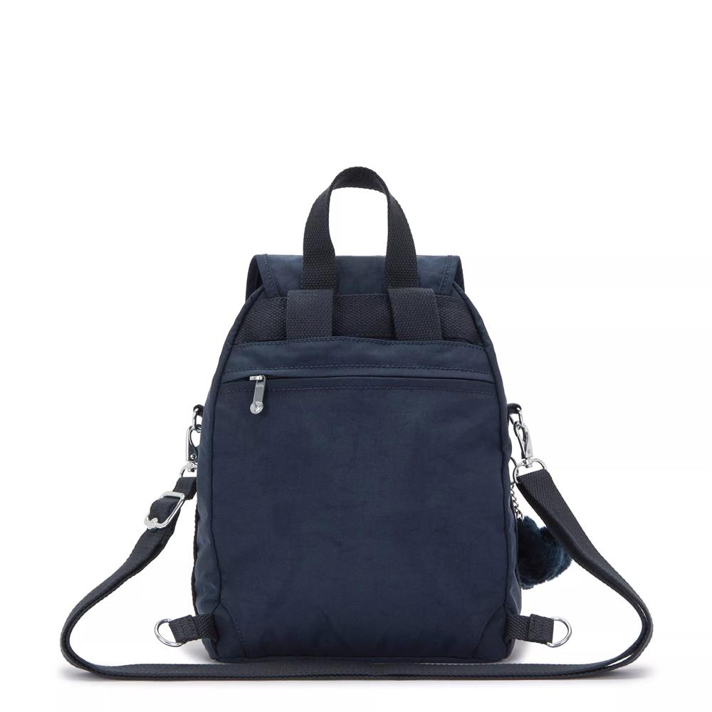 Kipling FIREFLY UP, kleiner Rucksack, Blue Bleu 2 (blau), wandelbar zur Schultertasche