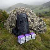 NILS CAMP Campingmatte faltbar 195 cm in lila - isolierende Outdoor Matte für Trekking & Camping