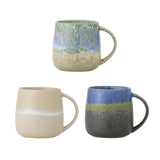 Bloomingville Cloe Becher blau Steingut Set 3 Stück 460 ml