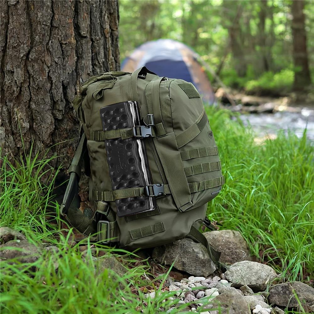NILS CAMP Sitzmatte schwarz faltbar mit Isolierung für Camping Trekking Outdoor