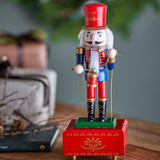 Bloomingville Waltz Spieluhr aus Kiefer in Rot – handbemalte Weihnachtsdeko mit Musik