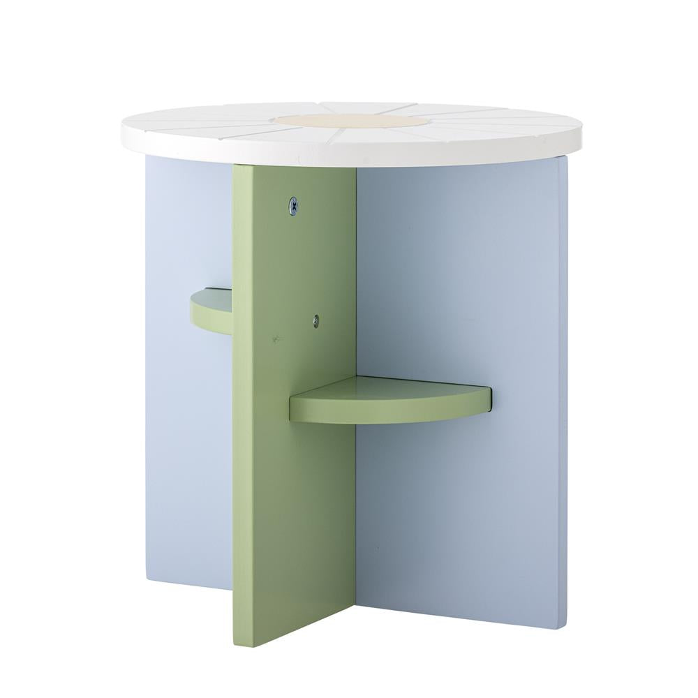 Bloomingville MINI Latti Hocker bunt - Kinderhocker aus MDF mit Color-Blocking Design für Kinderzimmer