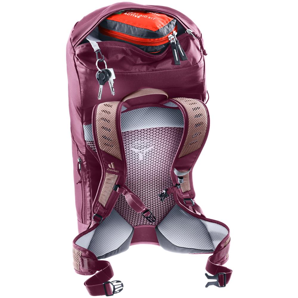 deuter AC Lite 22 SL, Wanderrucksack, ashrose-cassis (braun), 22L