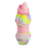 NILS CAMP Faltbare Trinkflasche 700 ml Silikon rosa für Camping Outdoor Reisen