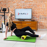Fitnessmatte 110x55 cm 15 mm Grün/Schwarz | HMS Premium MFK01