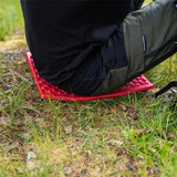 NILS CAMP Camping Sitzmatte rot faltbar ultraleicht für Camping Outdoor Strand