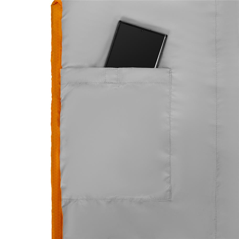 NILS CAMP Ultra Light Schlafsack Grau-Orange - leichter Sommerschlafsack für Camping & Trekking