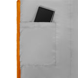 NILS CAMP Ultra Light Schlafsack Grau-Orange - leichter Sommerschlafsack für Camping & Trekking