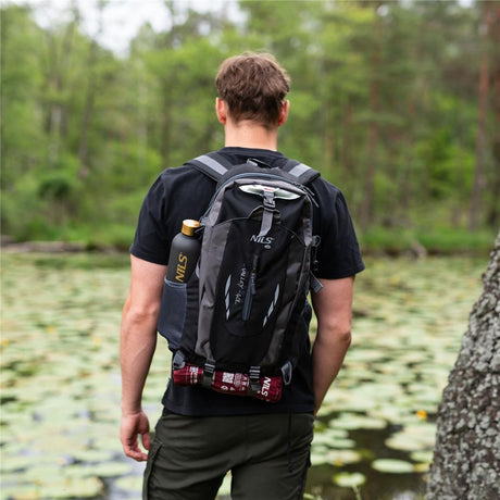 NILS CAMP Trekkingrucksack Valley 40L Schwarz - Outdoor Rucksack Wandern Camping
