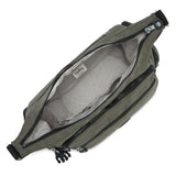 Kipling GABBIE M, Mittelgroße Umhängetasche, Green Moss (grün), Schultertasche mit Reißverschluss