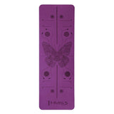 Yogamatte 183 x 61 x 0,8 cm Fitnessmatte Violett Gymnastikmatte rutschfest | HMS YM10