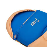 NILS CAMP Junior Kinderschlafsack Orange - warmer Schlafsack für Kids, Camping, Reisen & Outdoor