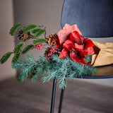 Bloomingville Rubia Blumenstrauß Rot Kunstblumen Weihnachtsdeko 105 cm