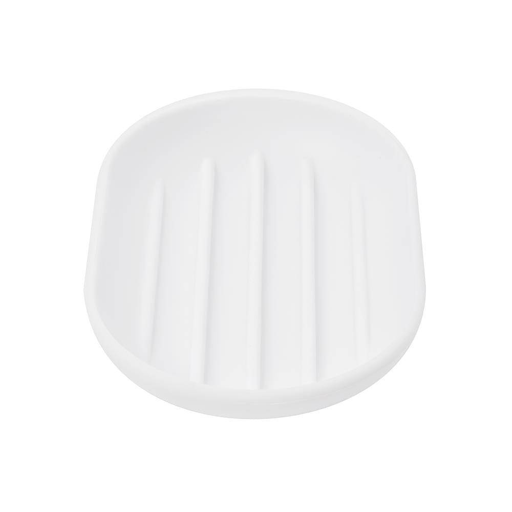 Umbra Touch Seifenschale, ovale Seifenablage mit Soft Touch Finish, in Weiß